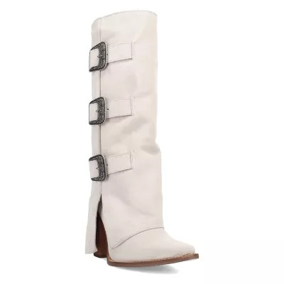 Dingo Women's Buckle Bunny Suede Leather Boot | Belk