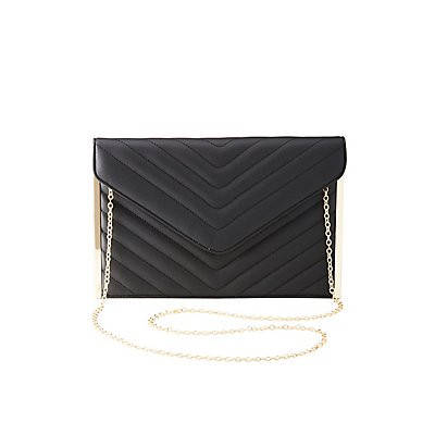 Chevron Flap Clutch | Charlotte Russe