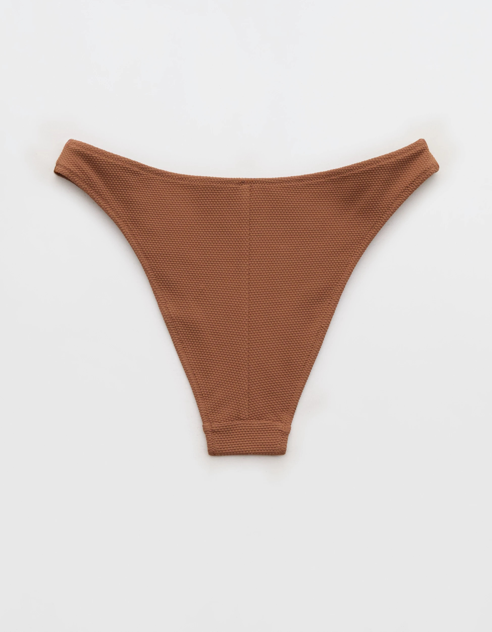 Aerie Pique Mid Rise Cheeky Bikini Bottom | American Eagle Outfitters (US & CA)