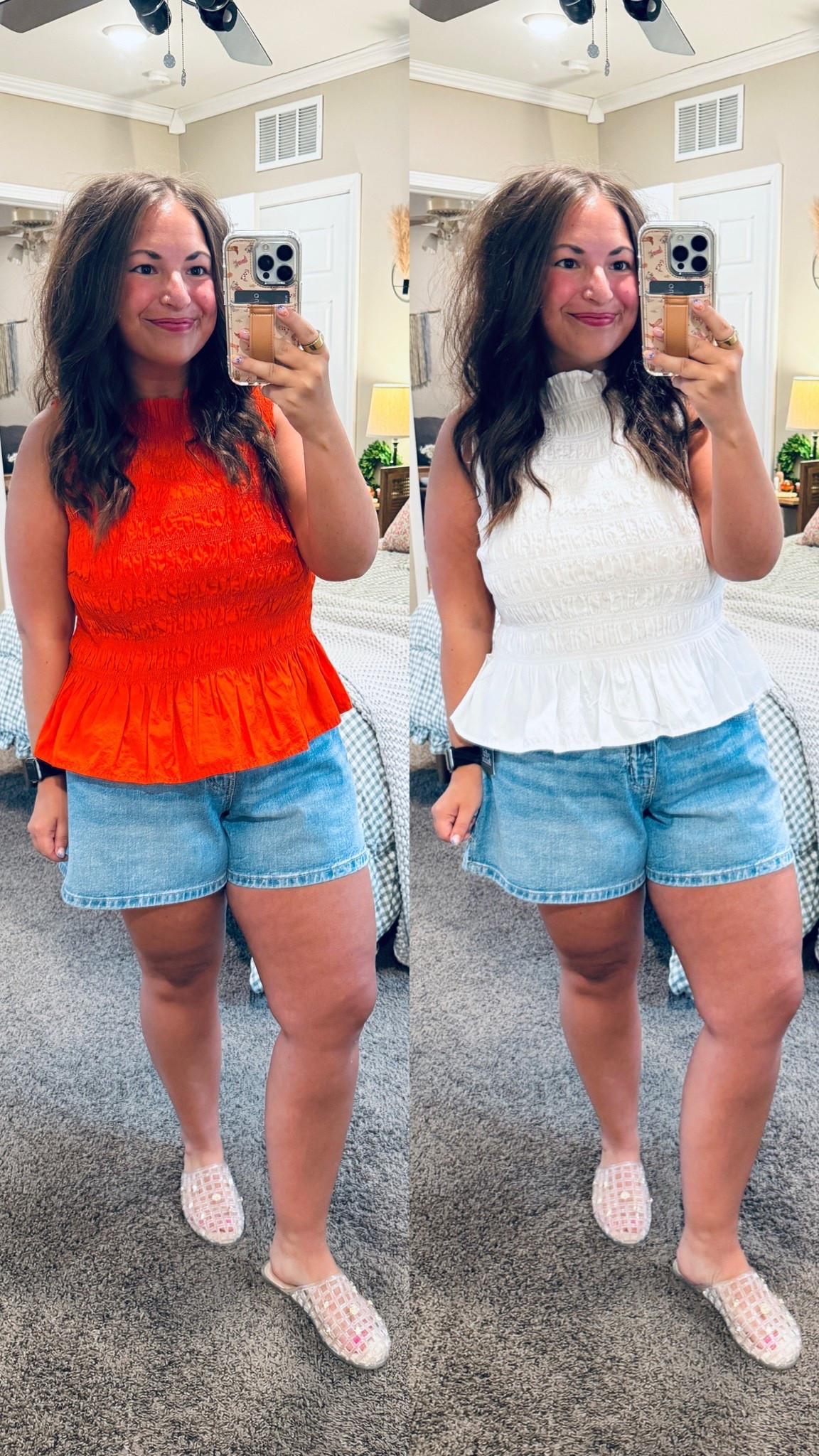 cutie walmart smocked tank!

#LTKMidsize #LTKSeasonal #LTKootd