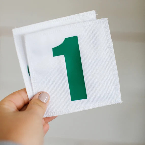 Caddie Uniform Custom Number Badge With Fabric and Hook and - Etsy | Etsy (US)