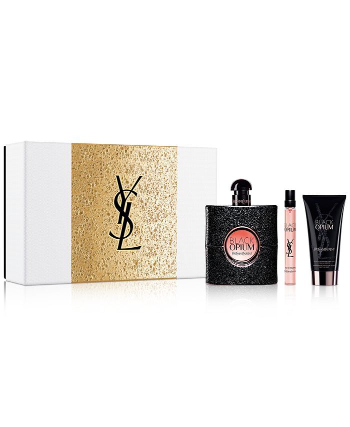 Yves Saint Laurent 3-Pc. Black Opium Eau de Parfum Gift Set & Reviews - Perfume - Beauty - Macy's | Macys (US)