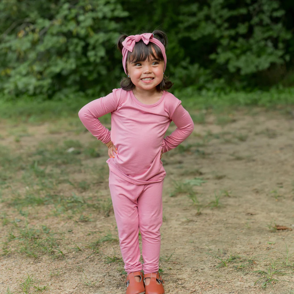 Long Sleeve Pajamas in Apple Blossom | Kyte Baby