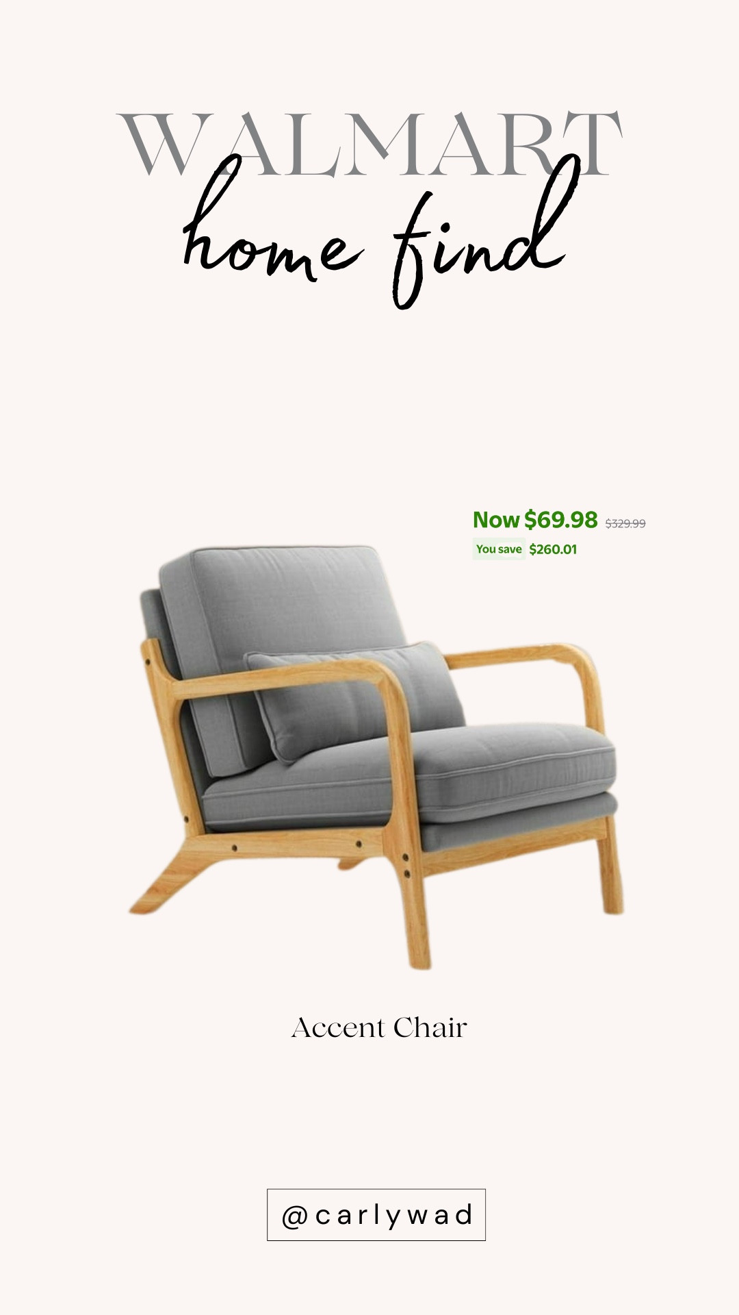 Feel at peace with this very comfortable accent chair! 💕

#LTKSaleAlert #LTKHome #LTKFindsUnder100