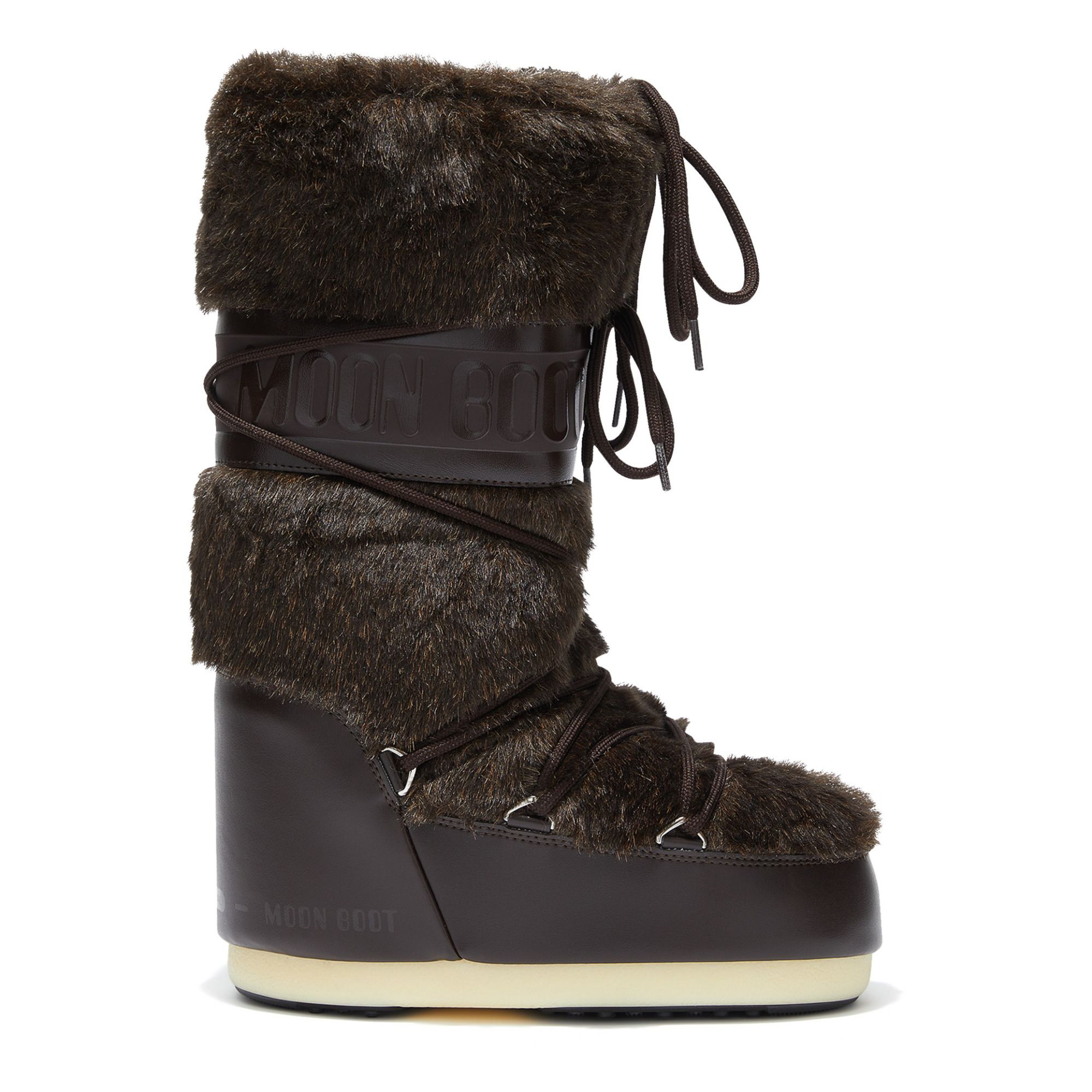 Moon Boot Icon Faux Fur | Braun | Smallable