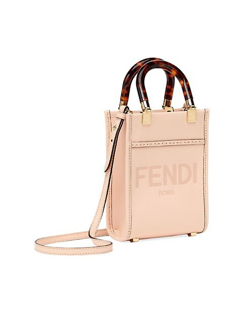 Fendi Mini Sunshine Leather Shopper | Saks Fifth Avenue