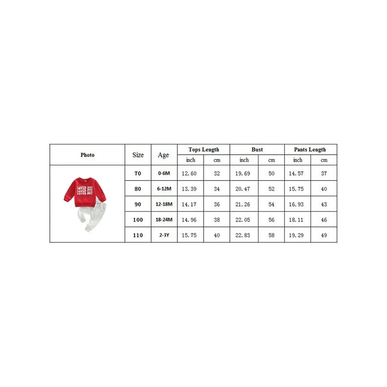 Baby Boy Clothes Toddler Lover Boy Valentines Day Outfits Long Sleeve Shirts Letter Sweatshirt Pa... | Walmart (US)