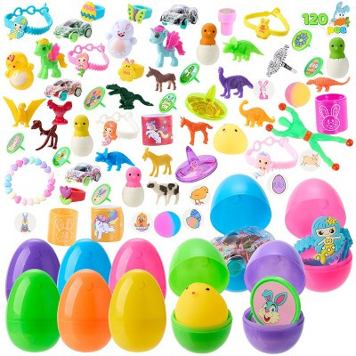 Joyfy 120 Packs 2.2'' Prefilled Easter Eggs with Assorted Toys for Kids Boys Girls Easter Eggs Hunt, Party Favor, Basket Fillers, Classroom Prize Gift | Target