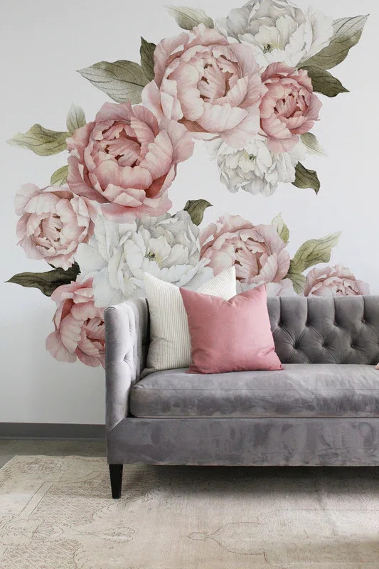 Blushing Peonies Wall Decal | Wayfair North America