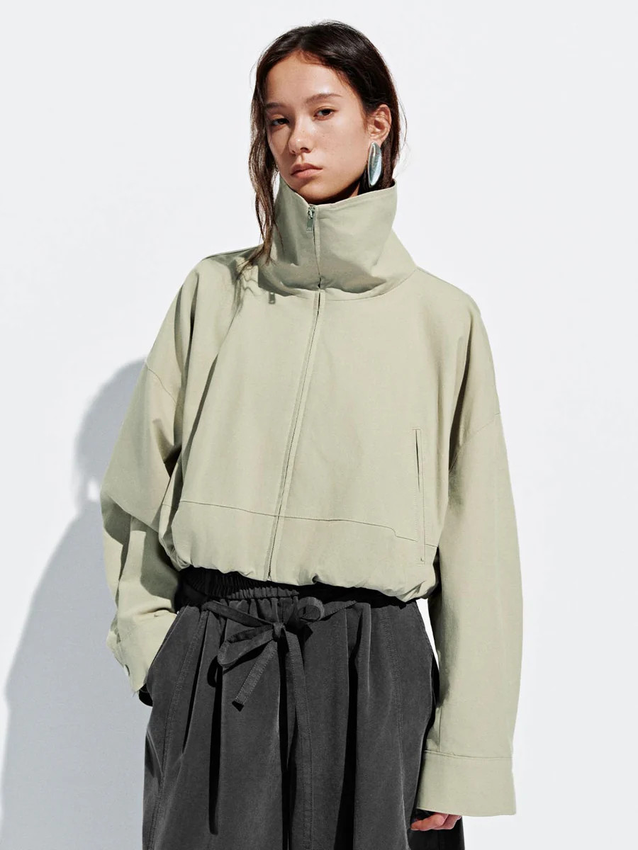 Stand Collar Full Zip Jackets | Urban Revivo