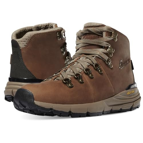 Danner Mountain 600 Hiking Boots for Women - Waterproof, Durable Suede Upper, Breathable Lining, Triple-Density Footbed & Vibram Traction Outsole, Rich Brown - 6.5 M | Amazon (US)