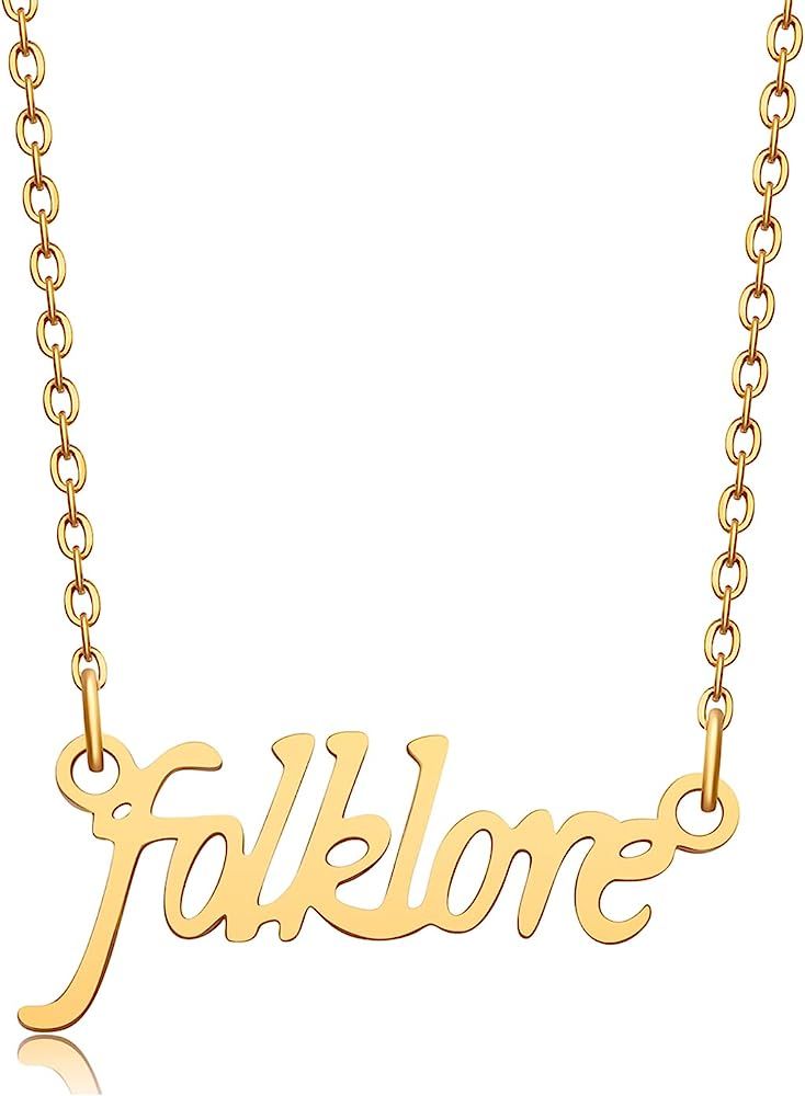 Dckazz Taylor 1989 Necklace Singer Inspired Necklace Music Lover Fans Gifts Reputation Singer Sig... | Amazon (US)