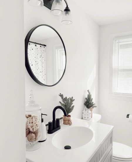The perfect round mirror 20 inch black rim for bathroom vanity space or any room! Cyber Monday sale now!



 #interiordesign #homedecor #decor #bathroomvanity #vanity

#LTKCyberWeek #LTKhome #LTKfindsunder50
