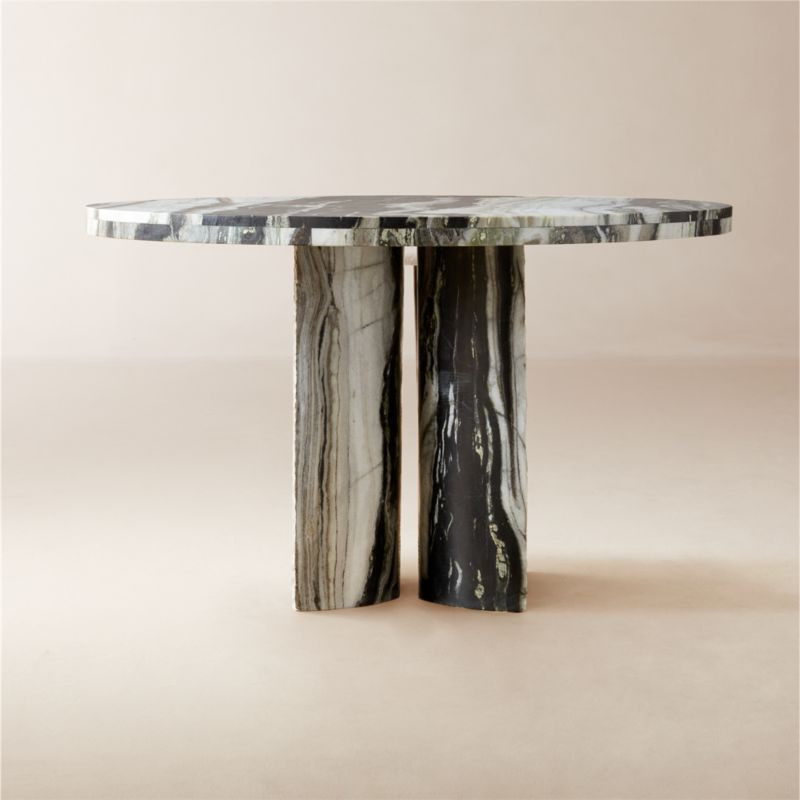 Julius 48" Round Marble Dining Table + Reviews | CB2 | CB2