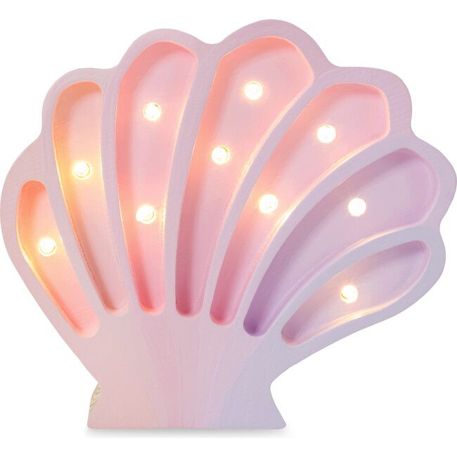 Mini Seashell Lamp, Mermaid Pink | Maisonette