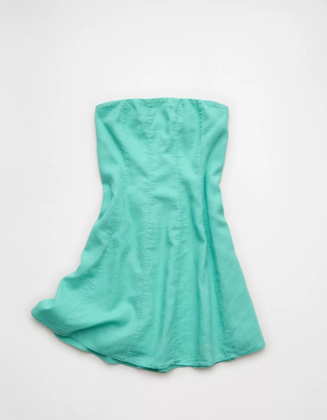 AE Linen-Blend Strapless Mini Dress | American Eagle Outfitters (US & CA)
