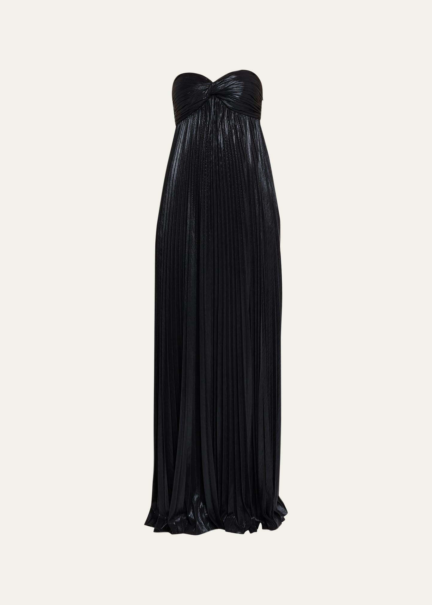Retrofete Zoa Strapless Lamé Twisted-Bodice Gown | Bergdorf Goodman