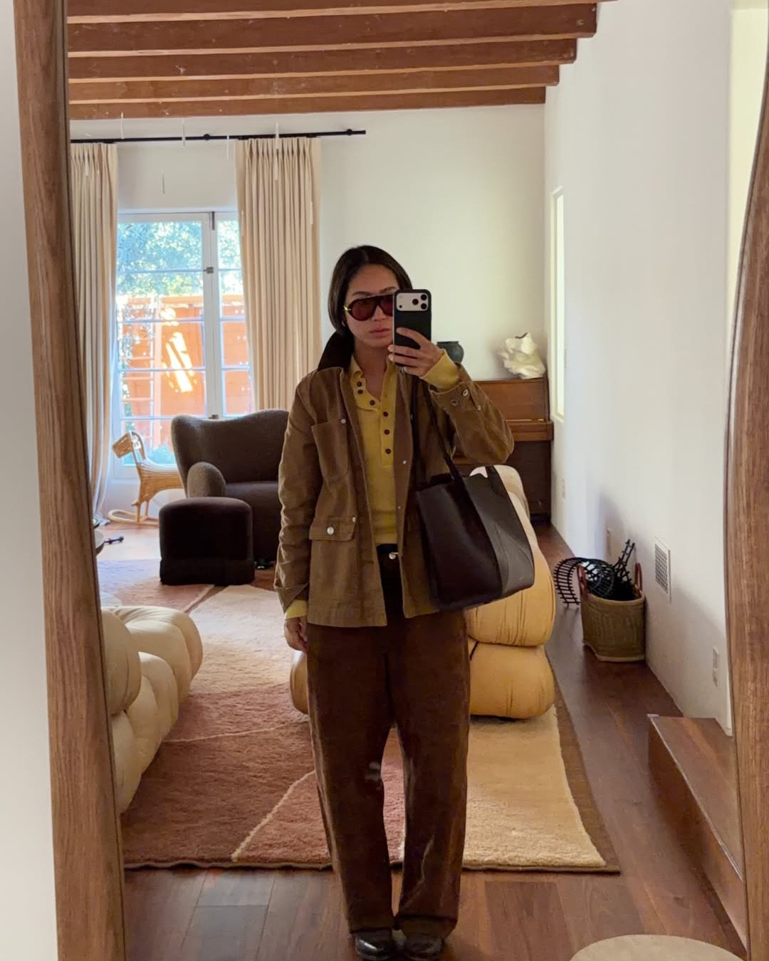 I love the versatility of these pieces. I rewore these brown suede pants with a blue sweater, but I they’re also just as great with this yellow top. The brown and yellow combo is so good.  

#LTKootd #LTKdayinmylife #LTKgrwm