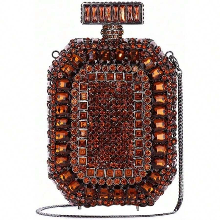 Perfume Bottle Rhinestone Clutch Glitter Crystal Evening Bag Diamond Wedding Guest Purse For Part... | SHEIN