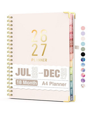 2026-2027 Academic Planner 18 Month Weekly Monthly Daily Agenda Book A5 | Macy's