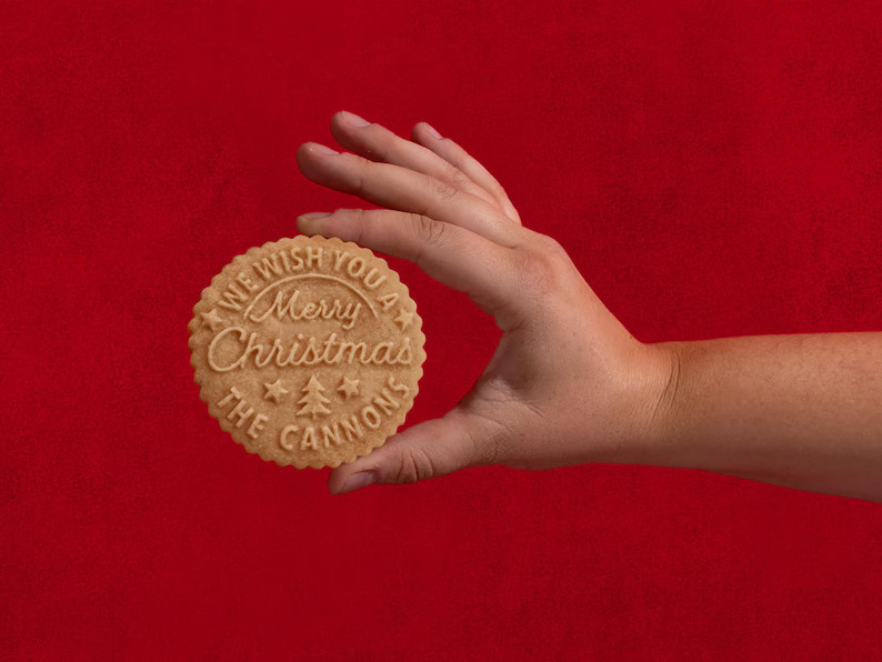 Custom Cookie Stamp Holiday Baking Stamp Family Name Stamp Christmas Cookie Cutter Acrylic Cookie... | Etsy (US)