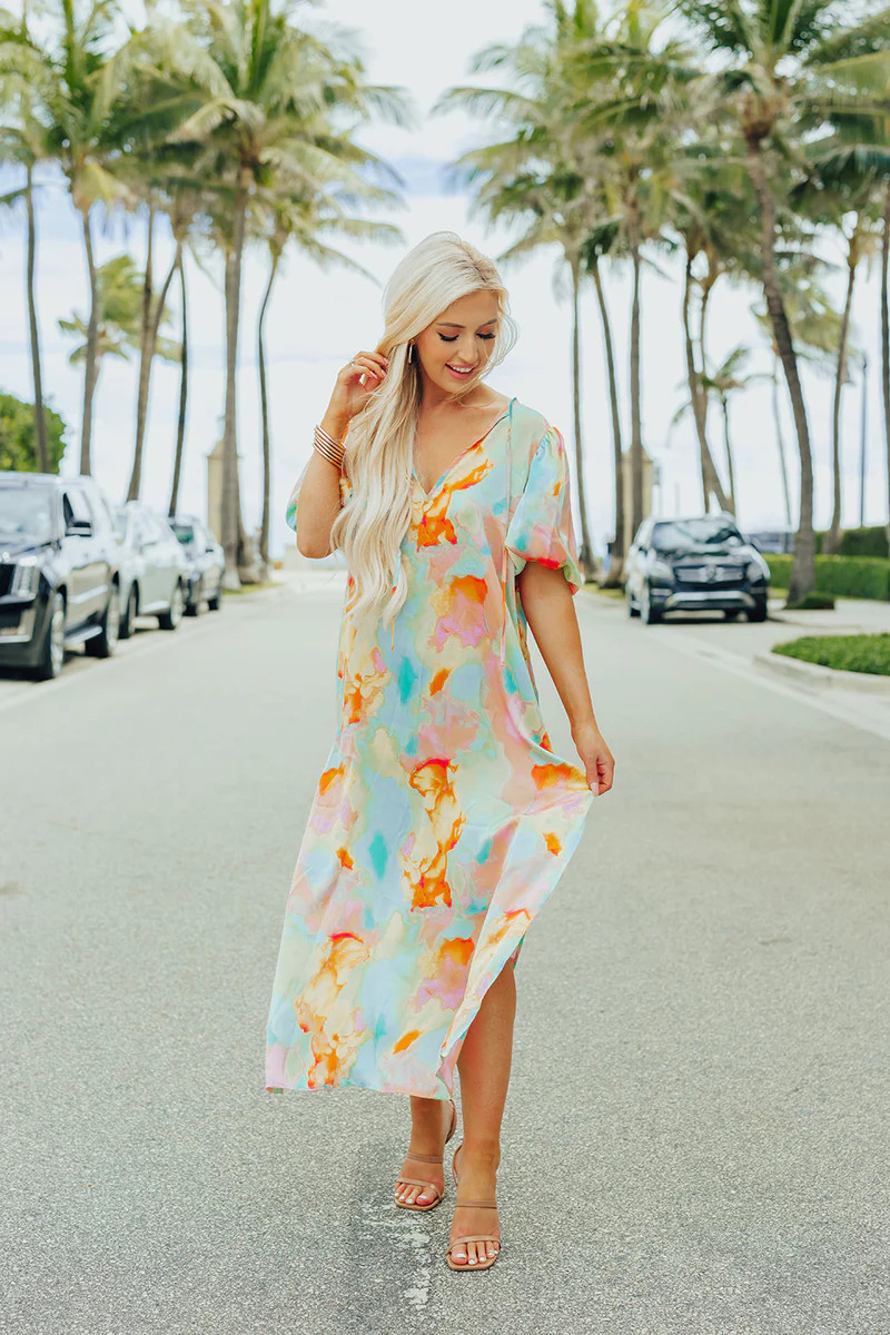 BuddyLove | Pamela Caftan Maxi Dress | Sunny Day | BuddyLove