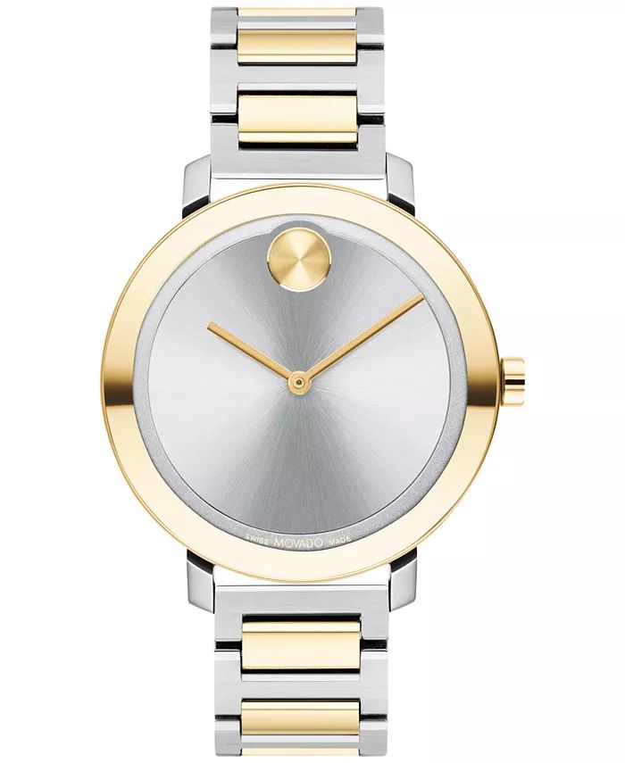 Movado Women's Evolution Swiss Bold Two-Tone Stainless Steel Bracelet Watch 34mm & Reviews - All ... | Macys (US)