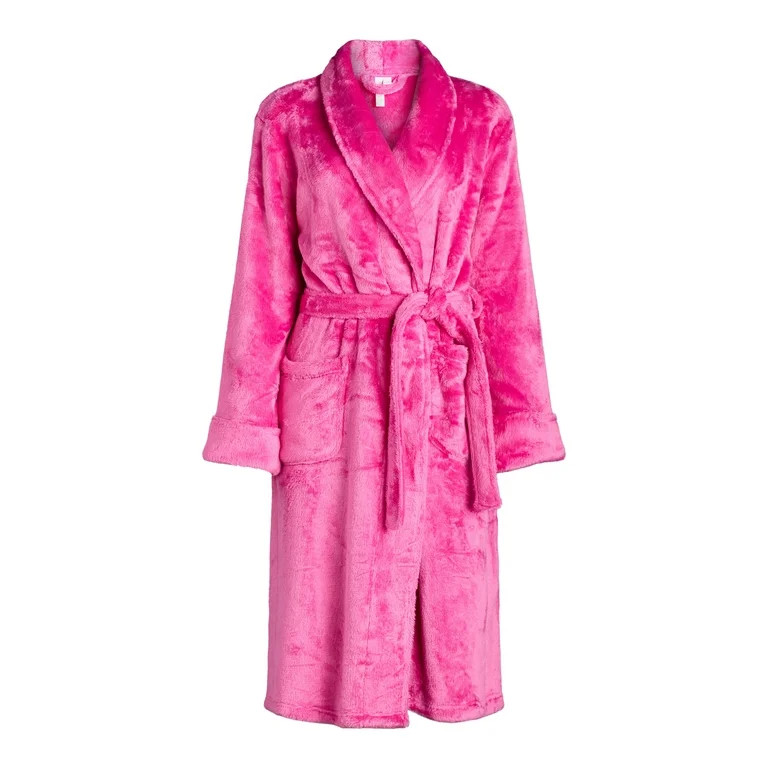 Joyspun Women's Plush Robe, Sizes S to 3X | Walmart (US)