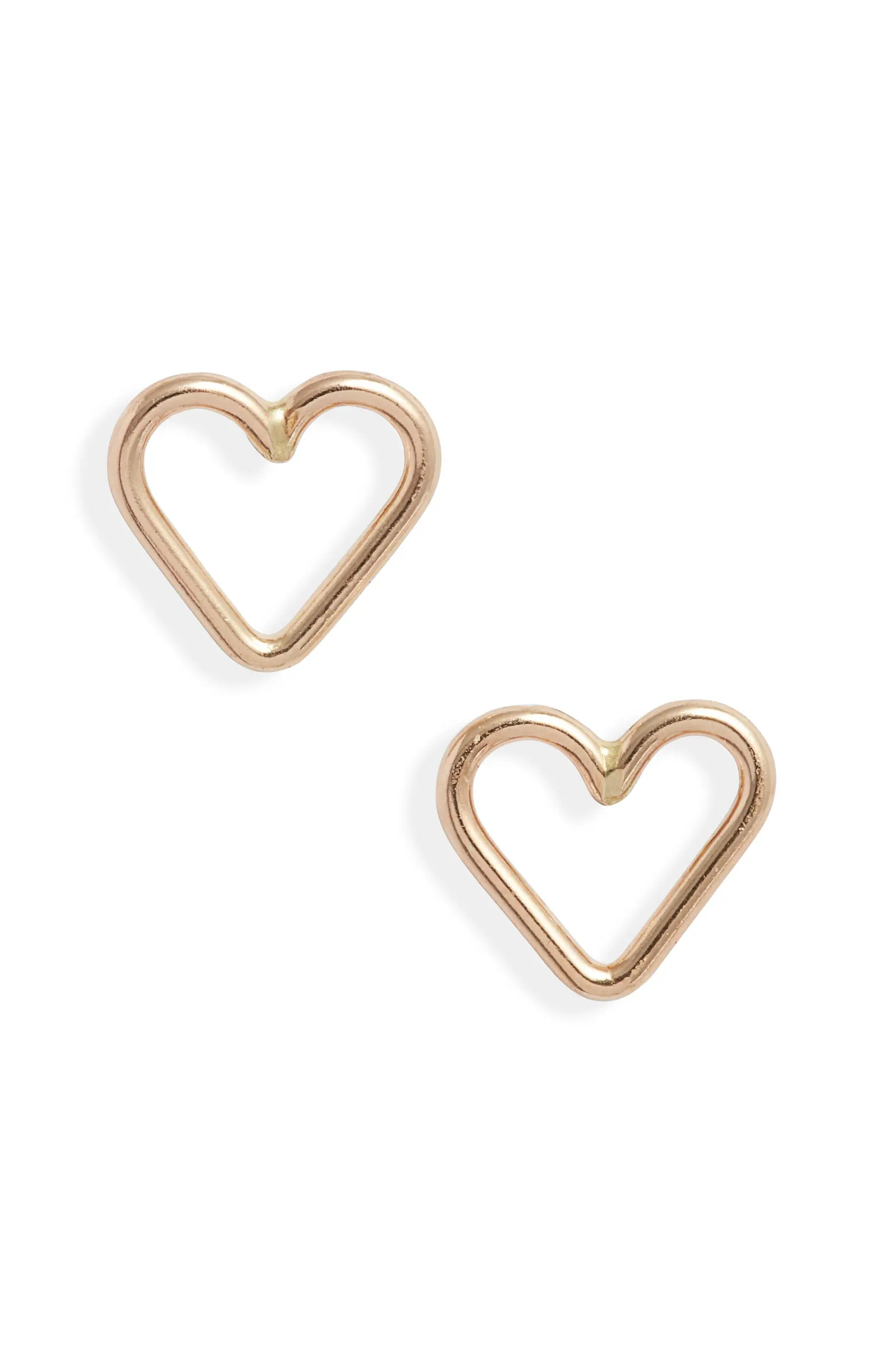 Open Heart Stud Earrings | Nordstrom