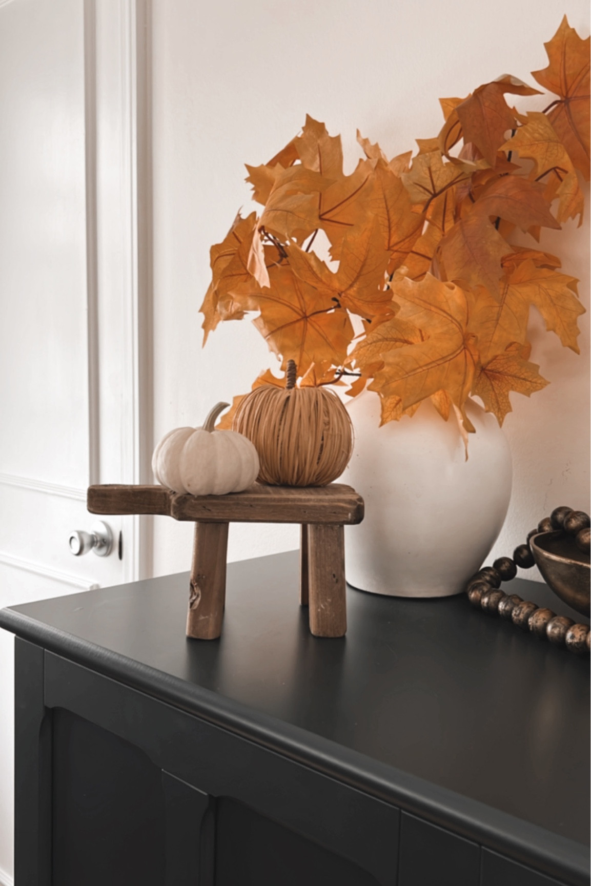 Fall decor baby woven white pumpkins 

#LTKSeasonal #LTKHalloween #LTKhome