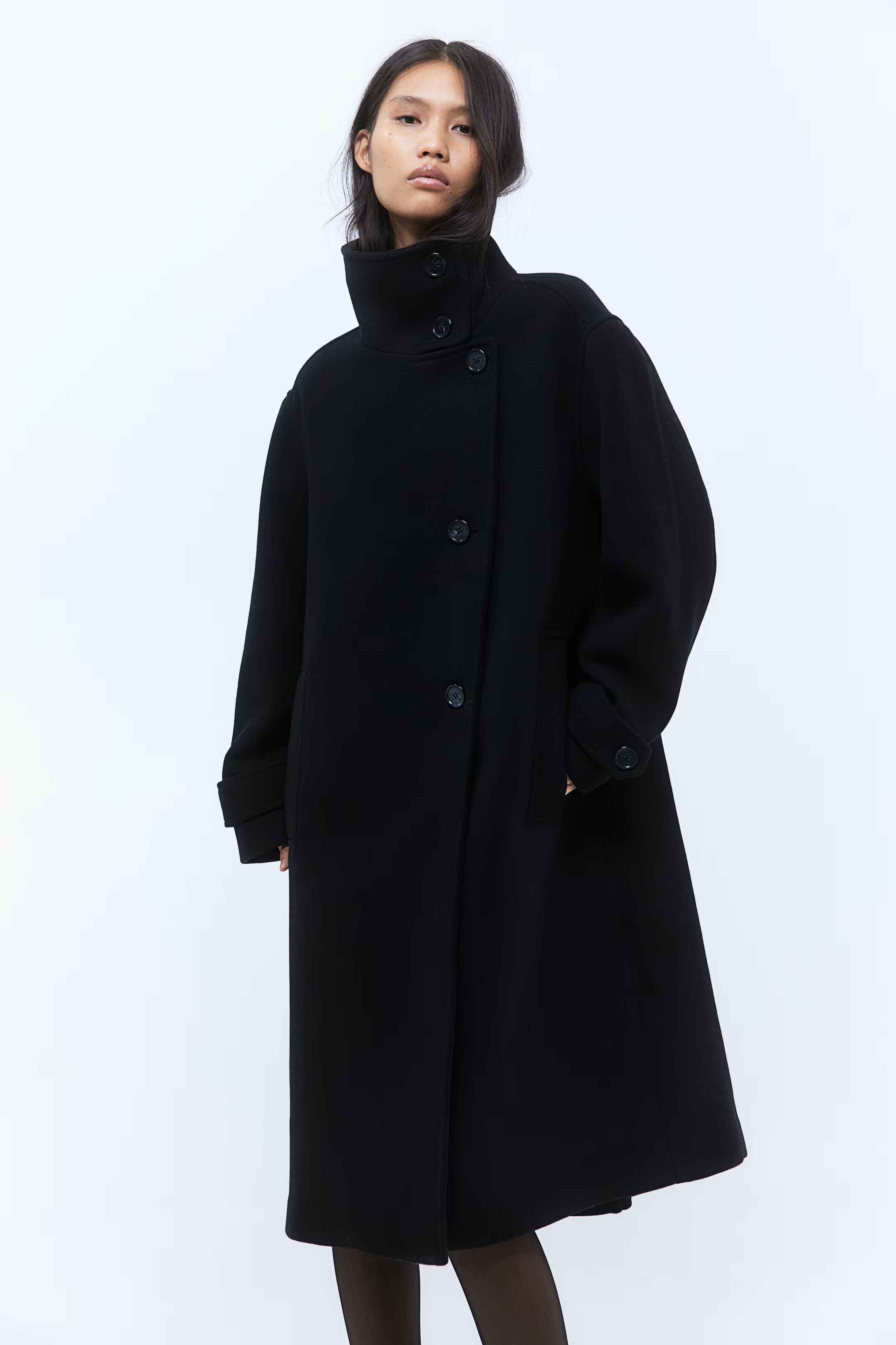 High-collar coat | H&M (UK, MY, IN, SG, PH, TW, HK)