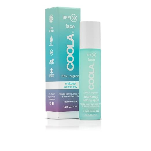 COOLA Organic Makeup Setting Spray with SPF 30, Hydrating Makeup Protection & Sunscreen made with... | Amazon (US)