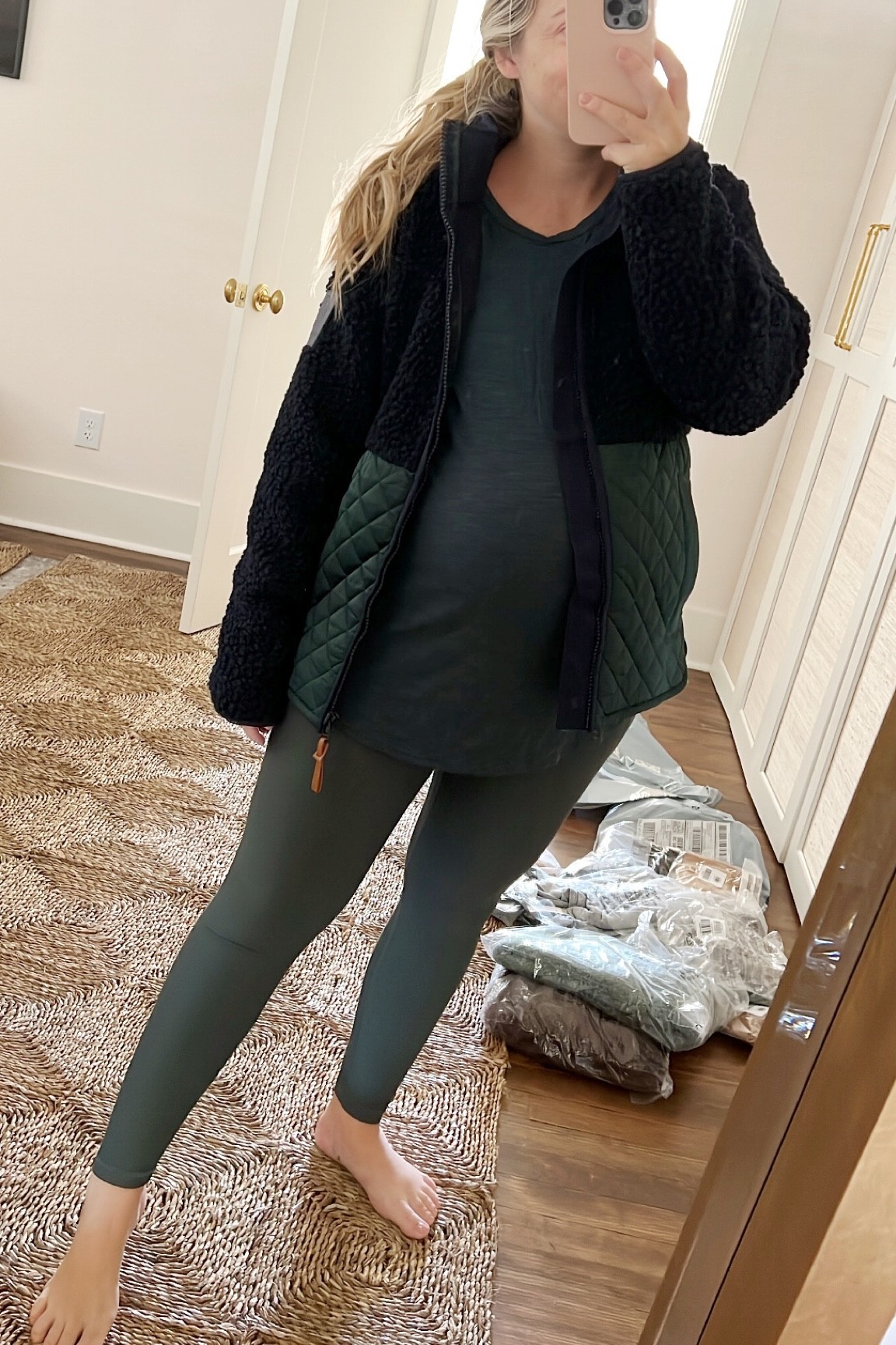 Old Navy set strikes again! Loved this combo in brown so much, I purchased the green. Sizes up to M in both top + bottom 

#LTKbump