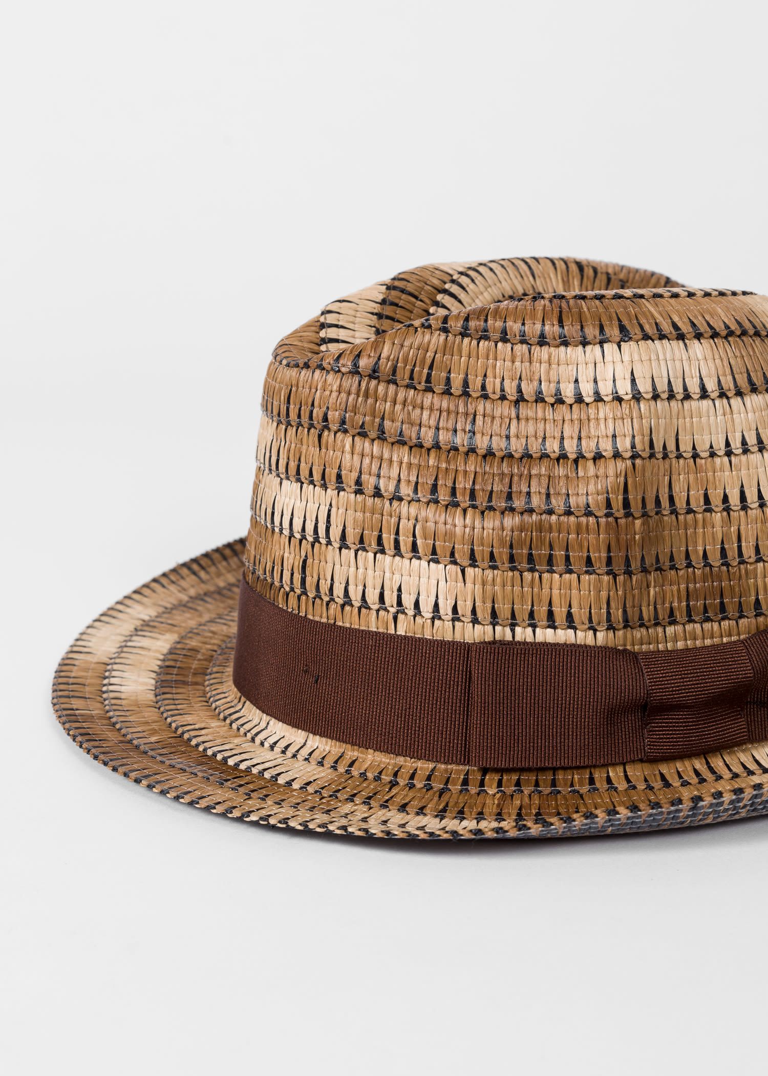 Men's Brown Space Dye Trilby Hat | Paul Smith (Global)