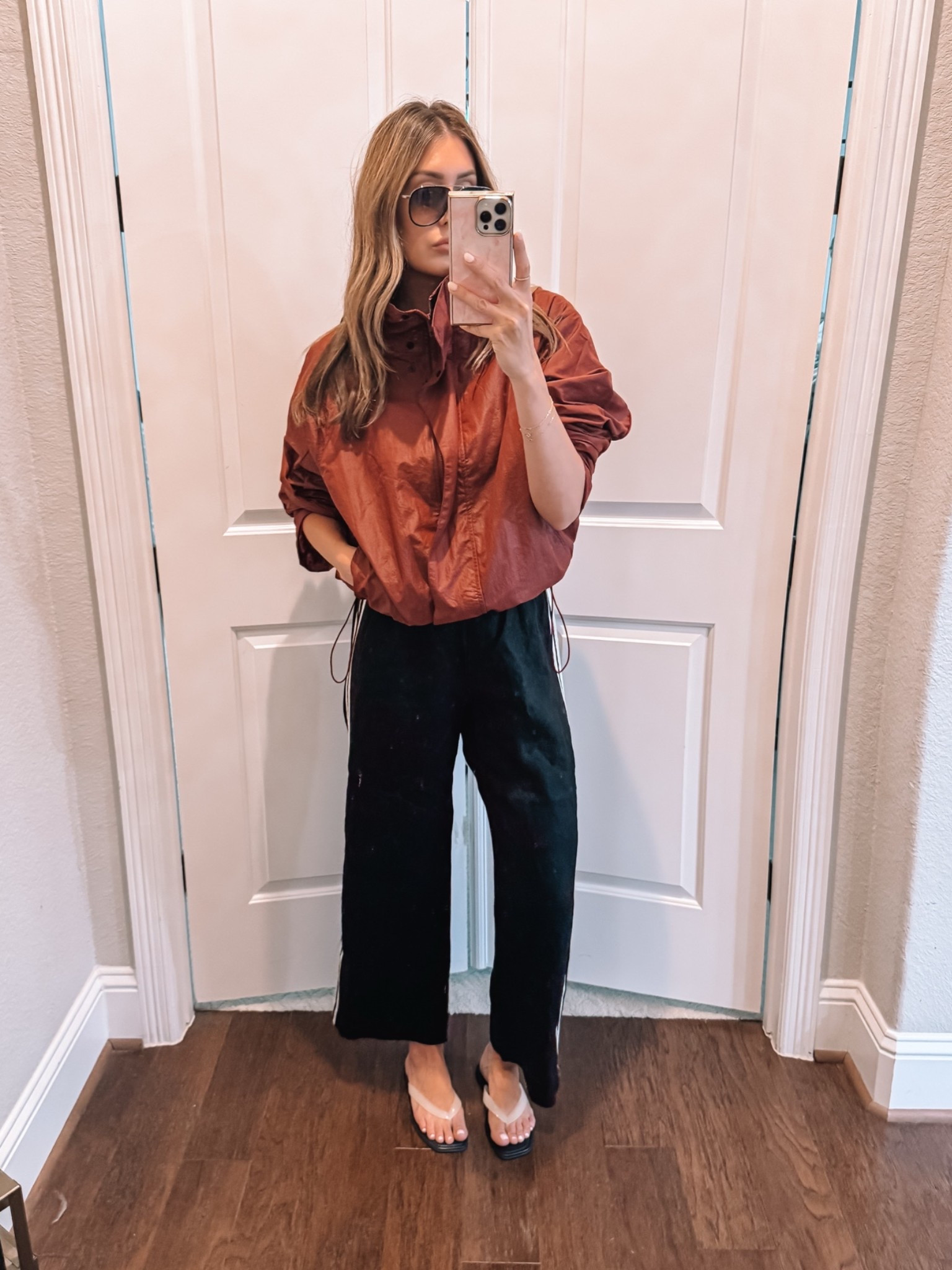 Medium in jacket (exchanging for small though), small in pants