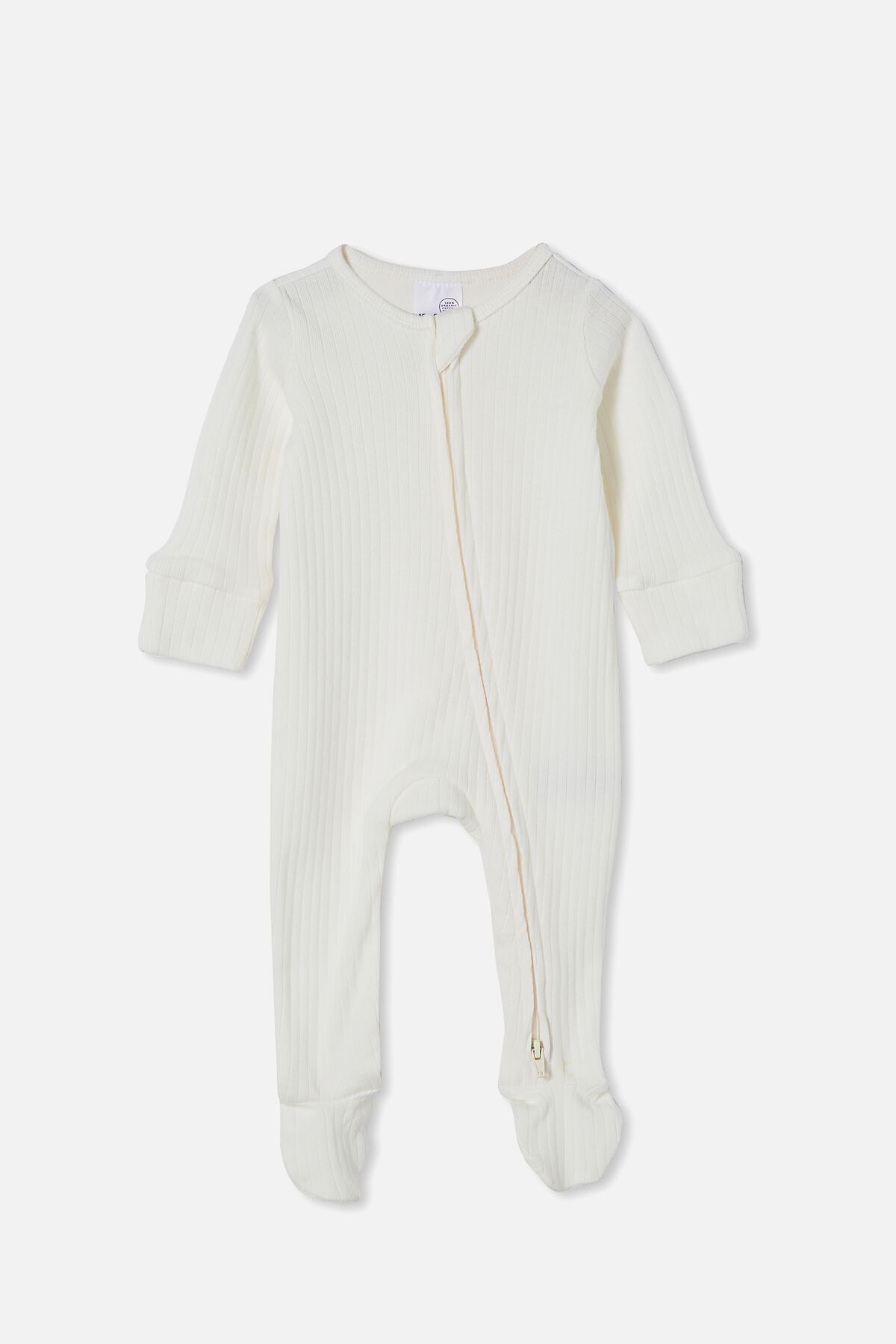 Organic Newborn Zip Through Romper | Cotton On (US)