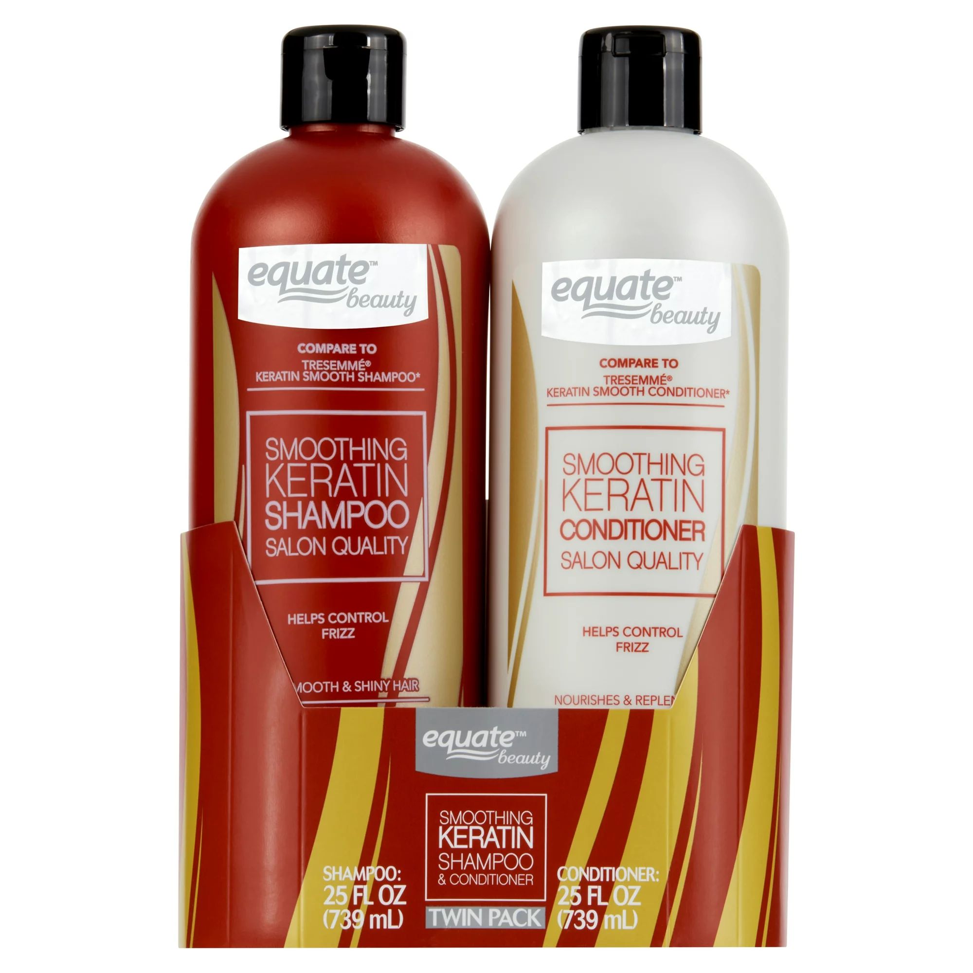 Equate Beauty Smoothing Keratin Moisturizing Texturizing Daily Shampoo & Conditioner, Full Size S... | Walmart (US)