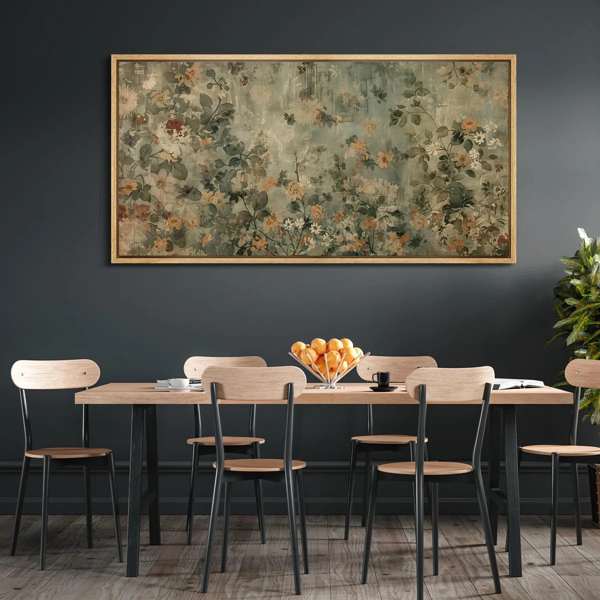 IDEA4WALL Minimalist Ink Branches Antique Retro Decor Extra Large Artwork Print Wall Art Bedroom ... | Wayfair North America
