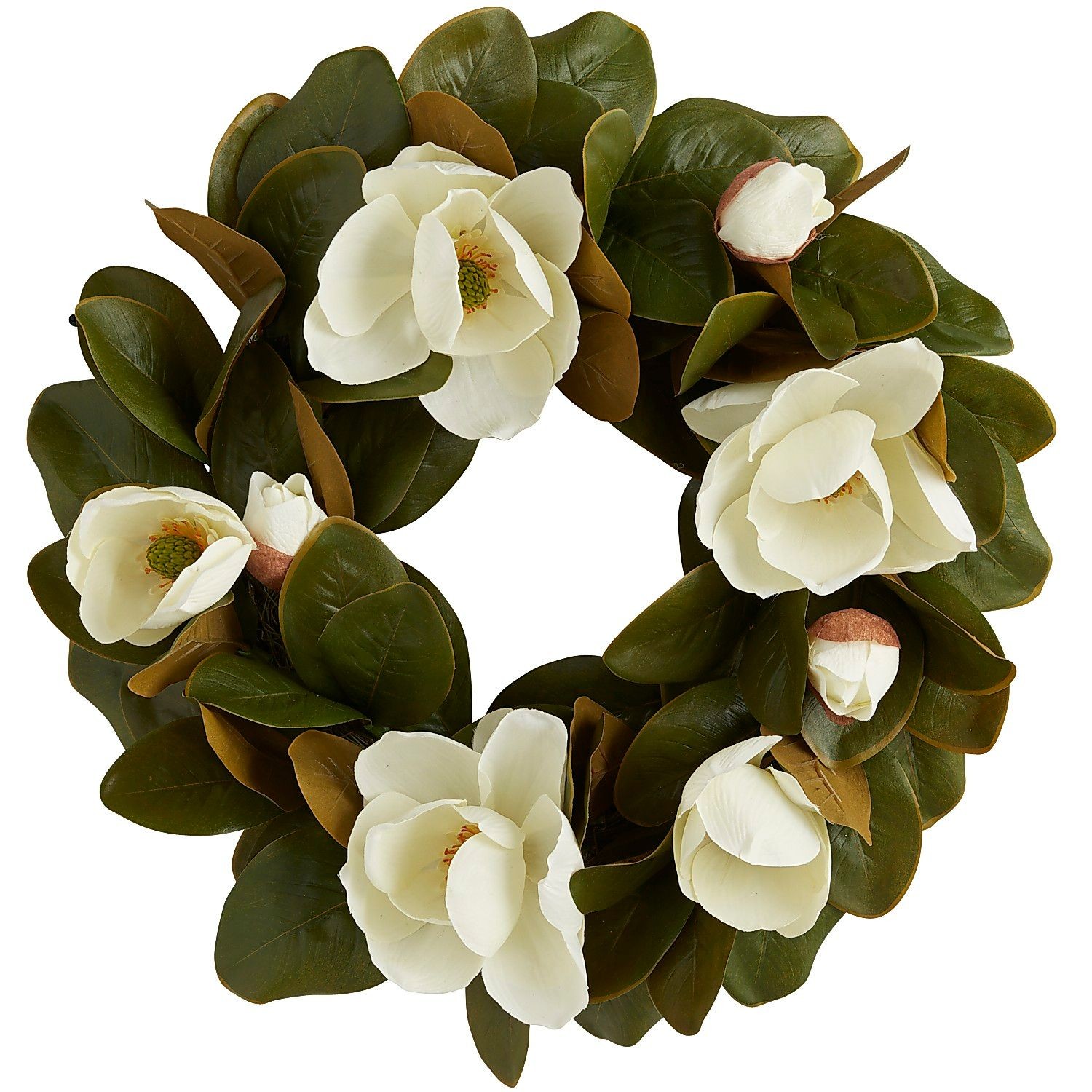 Faux Magnolia 24" Wreath | Pier 1 Imports