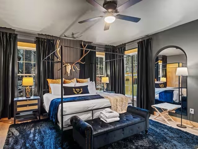 Everyone assumes furnishing a luxury short-term rental bedroom costs $5k+.

I designed and furnished this room for about $2,500 all-in — without sacrificing the luxe feel.

So many of you have asked what we use at Black Diamond Retreat, so I linked everything in this room for easy shopping.

👉 Shop this STR bedroom via the link in my bio.

#LTKdayinmylife #LTKHome #LTKTravel