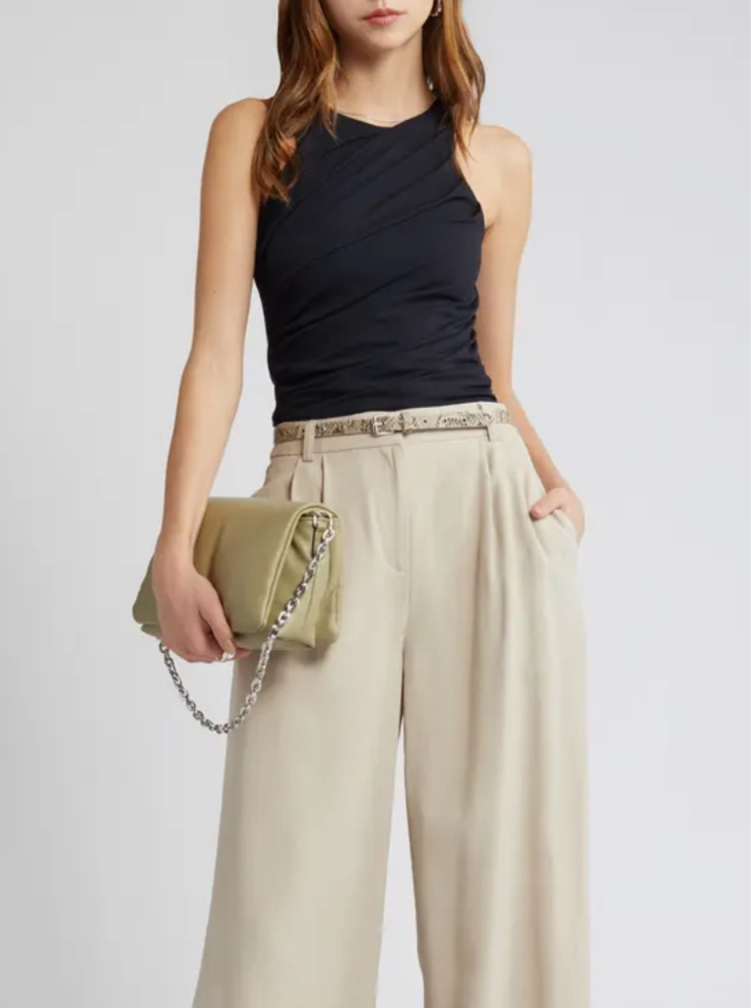 Black top
Top

Resort wear
Vacation outfit
Date night outfit
Spring outfit
#Itkseasonal
#Itkover40
#Itku
Pleated pants 

#LTKfindsunder100 #LTKfindsunder50