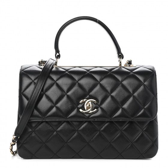 CHANEL

Lambskin Quilted Medium Trendy CC Flap Dual Handle Bag Black | Fashionphile