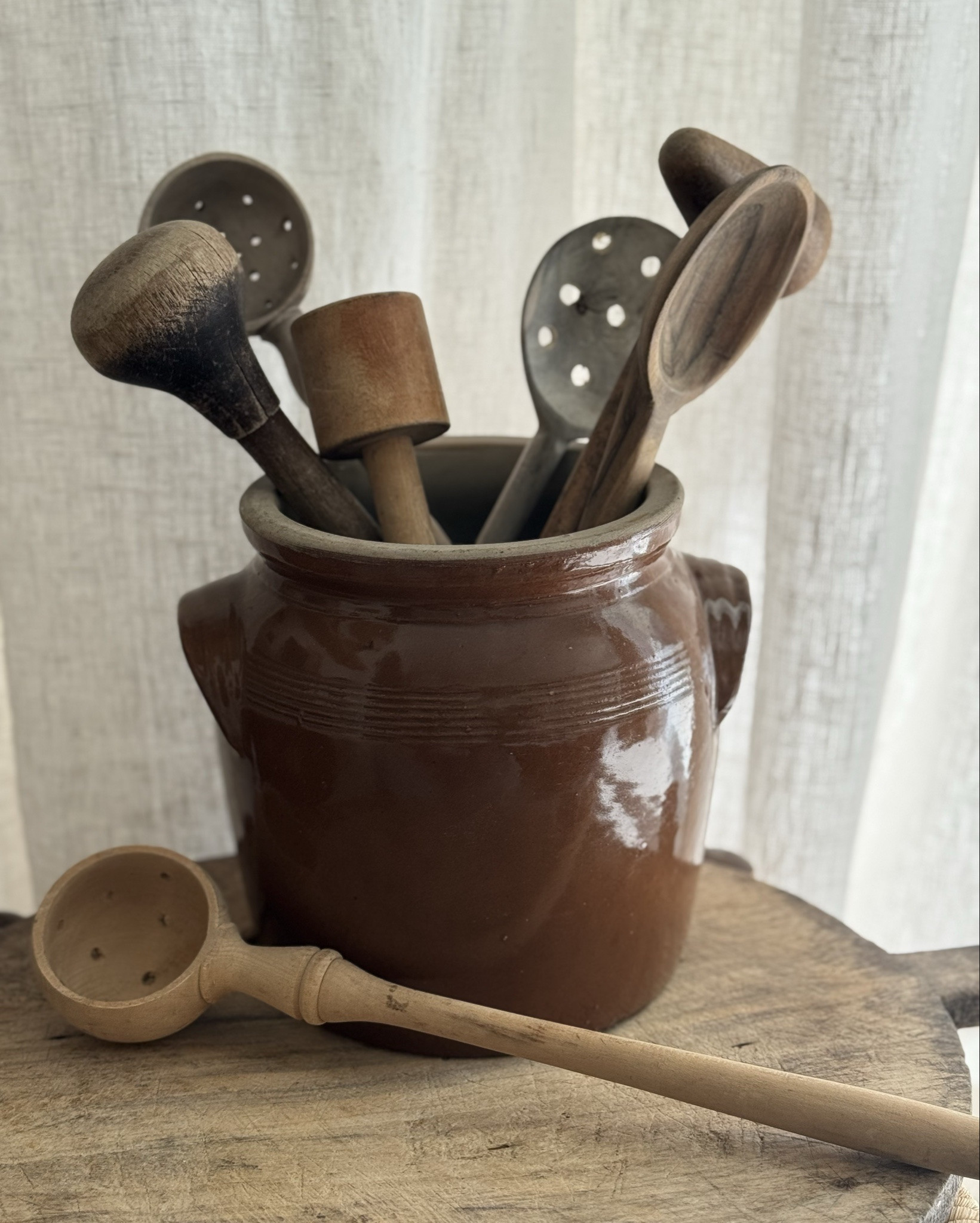 Vintage French Olive Wood Perforated Spoon – 16” Long Rustic Straining Ladle / Olive Wood Cooking Spoon

#LTKhome #LTKkitchen #frenchcountrydecor #woodenkitchenware #collectedhome

#LTKHome #LTKStyleTip