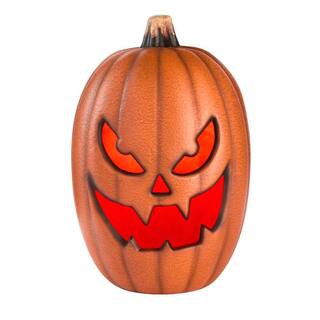16 in. Halloween Classics  Plug-in LED Spooky Jack-O-Lantern | The Home Depot