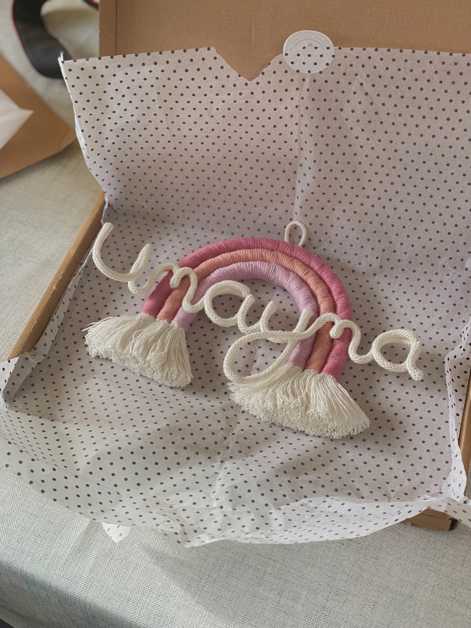 Can't wait to finish the girls bedroom 🥹💗 this personalised rainbow wall hanging is perfect! The colours and design can be personalised too.

#LTKbaby #LTKkids #LTKhome