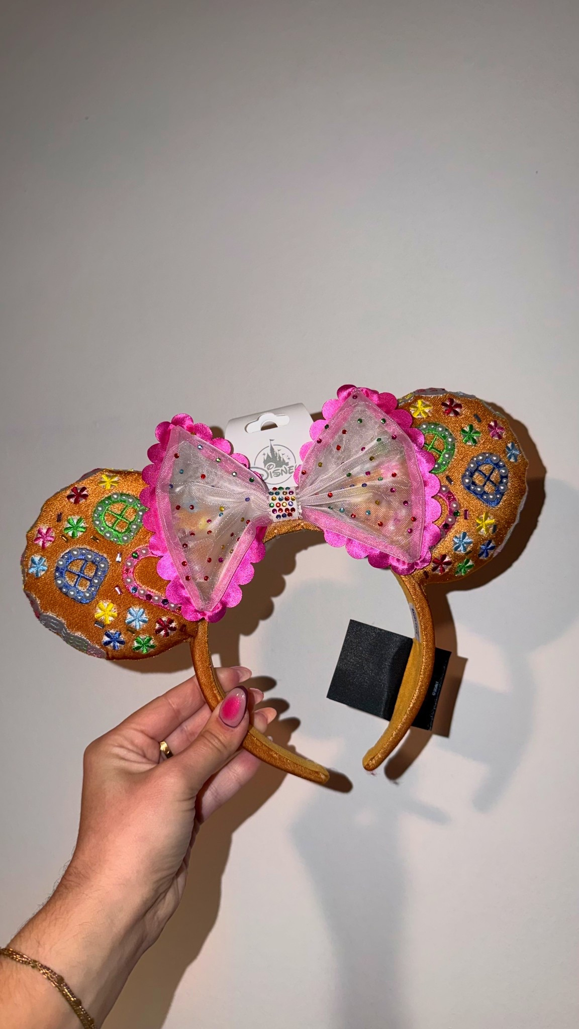 Disney x Bauble Bar pink gingerbread ears 💓✨ #disneystyle