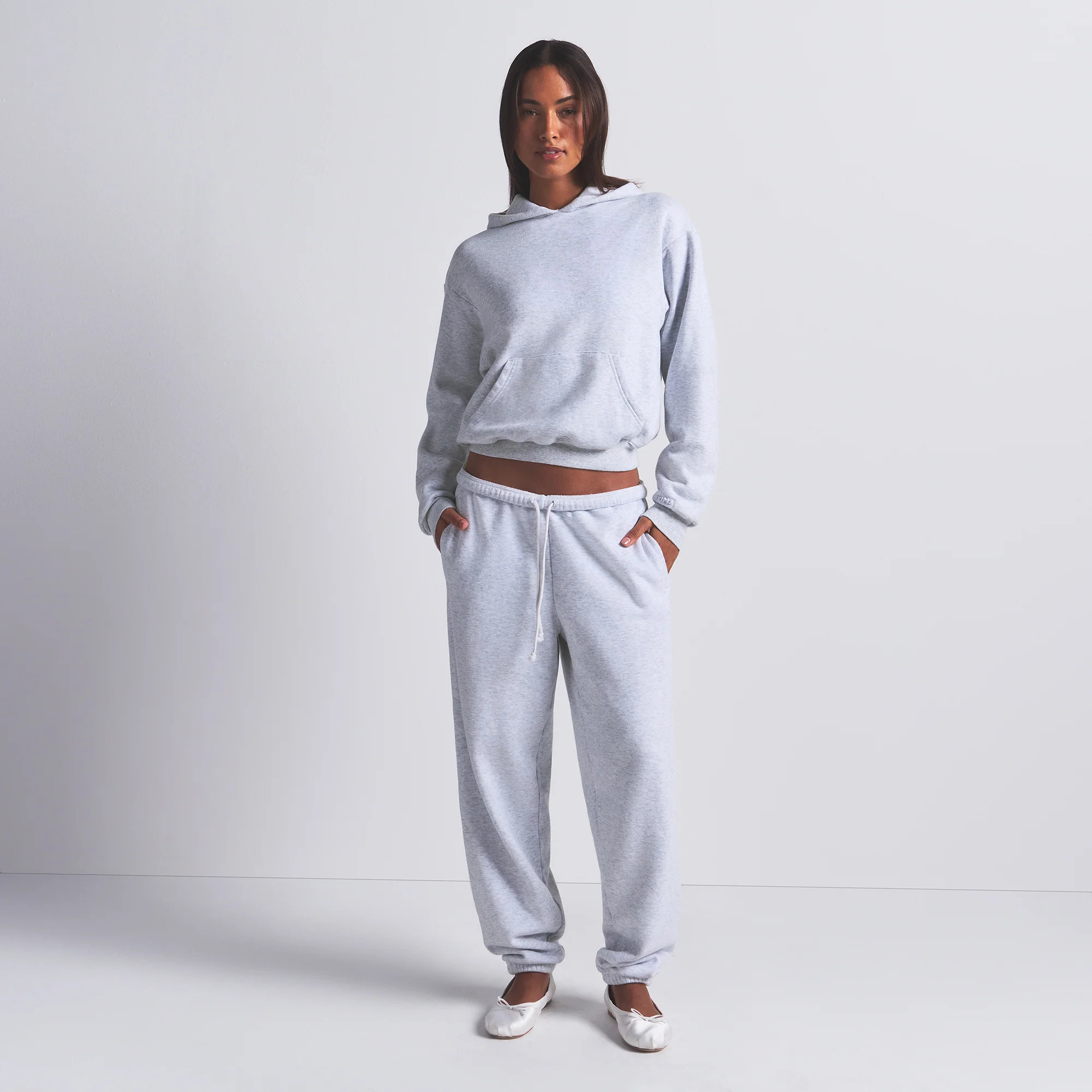 SKIMS Classic Jogger Pants | Grey | Medium | Cotton Fleece | SKIMS (US)
