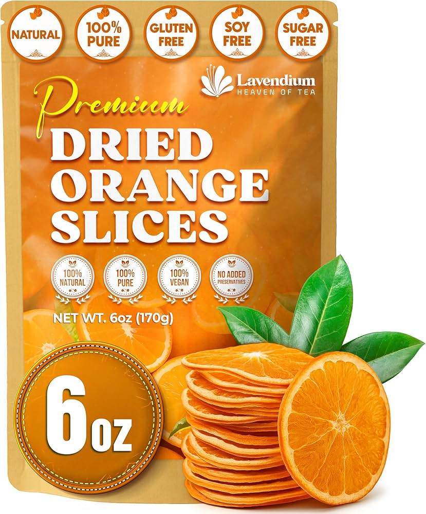 Lavendium, Premium Dried Orange Slices 6oz – Natural Dehydrated Citrus Wheels for Tea, Cocktail... | Amazon (US)