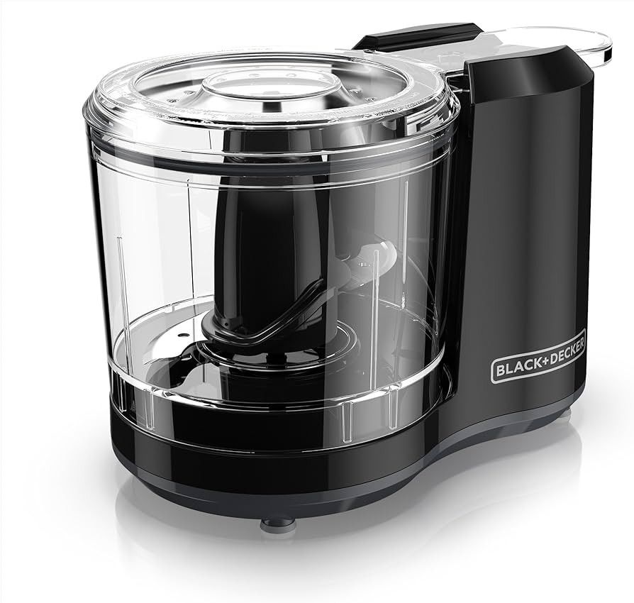 Black+Decker HC150B 1.5-Cup One-Touch Electric Food Chopper, Capacity | Amazon (US)