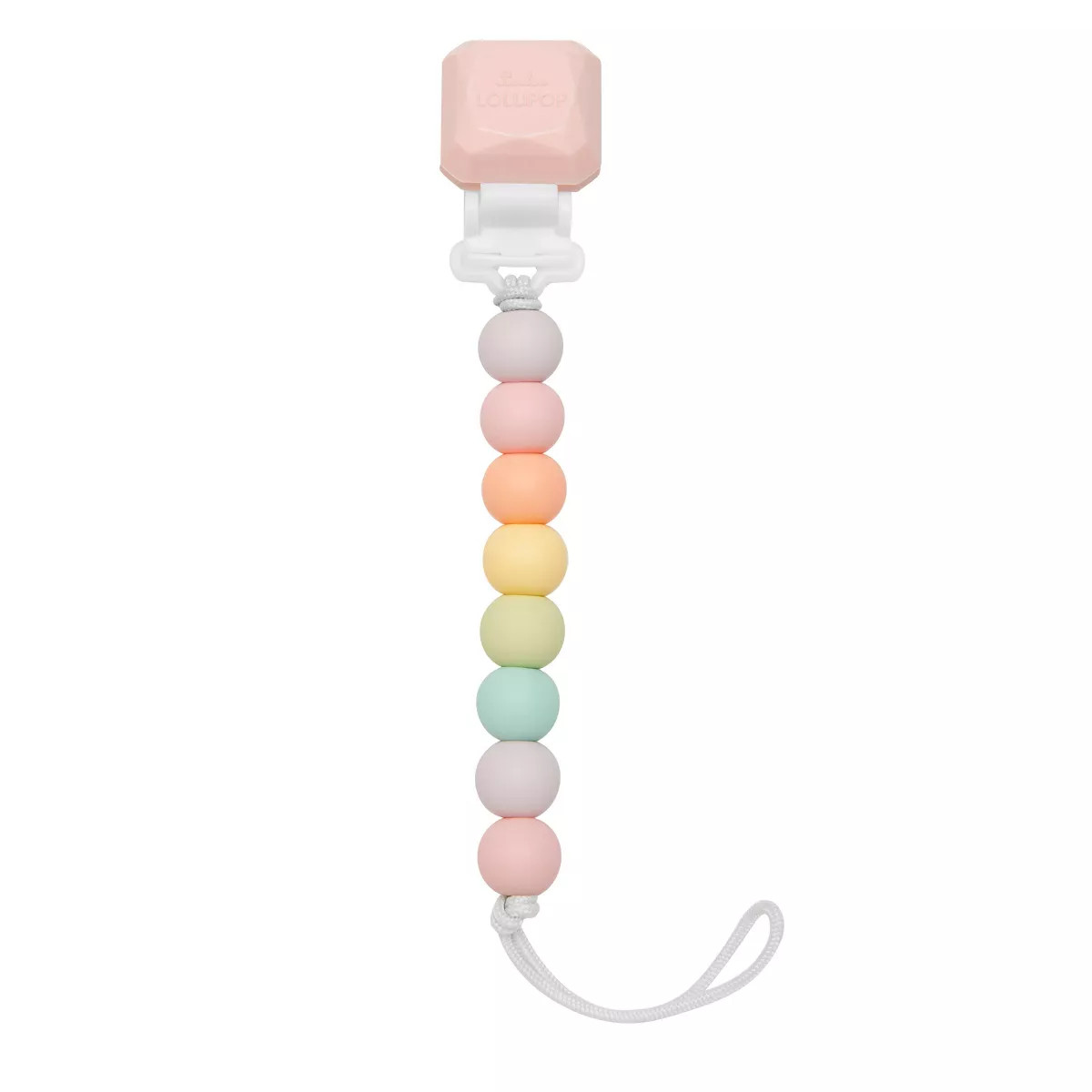 Loulou Lollipop Lolli Soother Holder in Silicone Clip - Cotton Candy | Target